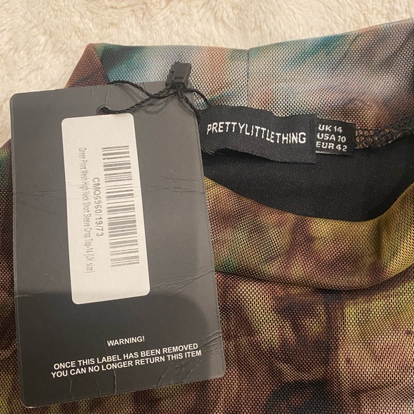 PrettyLittleThing Multicolor Abstract Top - Picture 3 of 6